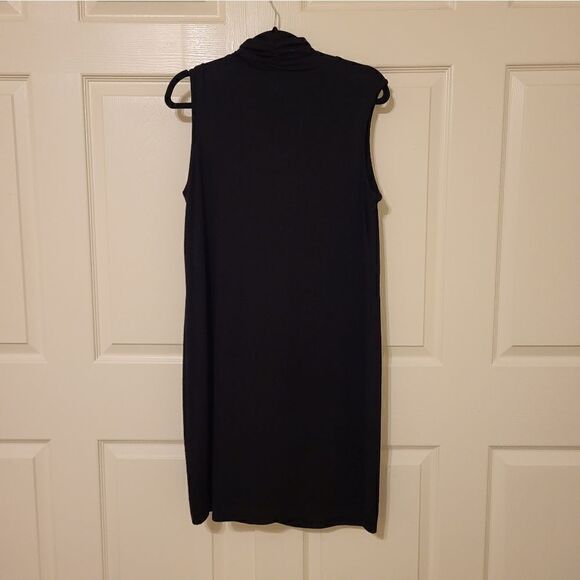 Adrienne Vittadini black sleeveless cowl neck mini dress - Picture 5 of 5
